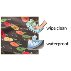 Wipeezee Splash Mat - Grey Happy Fruit - Splash Mat