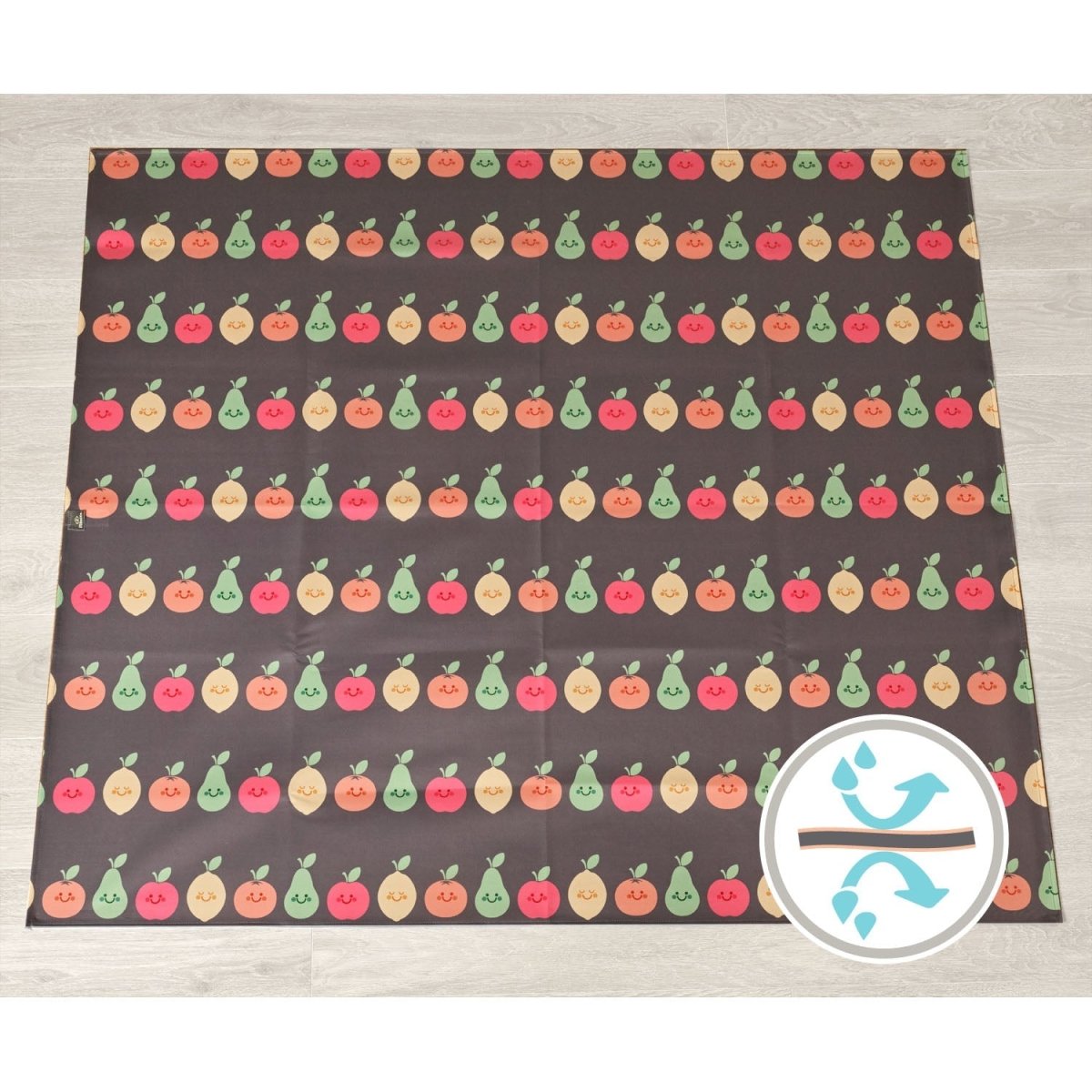 Wipeezee Splash Mat - Grey Happy Fruit - Splash Mat