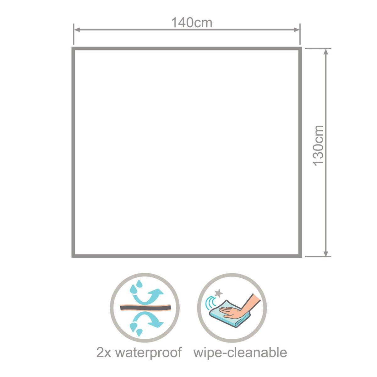 Wipeezee Splash Mat - Grey Happy Fruit - Splash Mat
