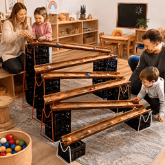 Wooden Water Channelling Set – 8 x 105cm Channels - Outdoor Toys