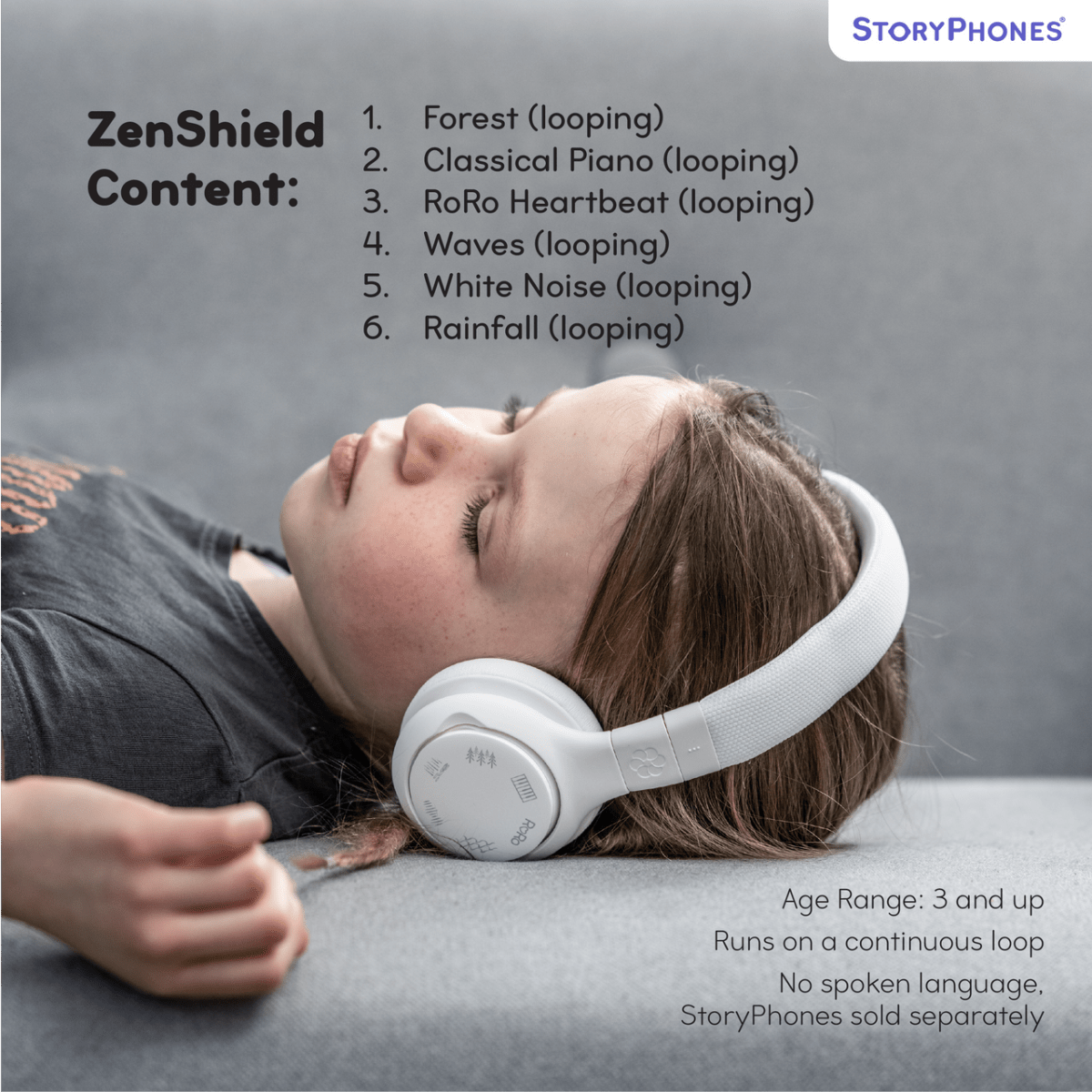 Zen Shield Pink Noise StoryShield - for StoryPhones - Sensory Toys