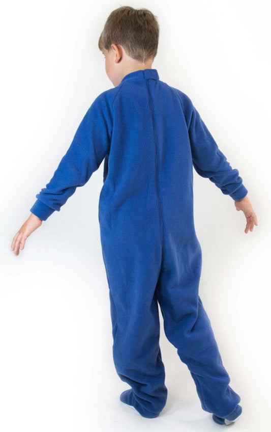 All-In-One Zip Back Fleece Pyjama - Bodyvests and Sleepwear