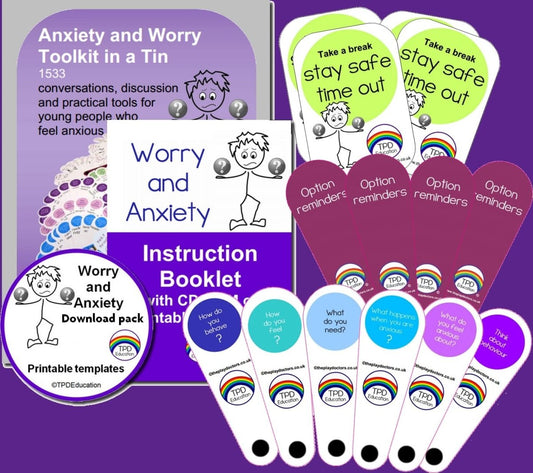 Anxiety and Worry Kit in a Tin - Learning Resource
