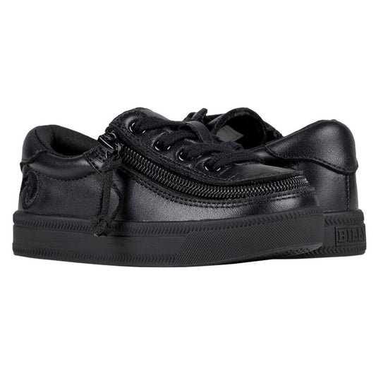 Billy Footwear (Toddlers) - Low Top Leather Black To The Floor Shoes - Footwear