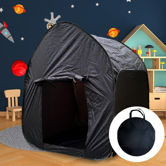Black Sensory Pop Up Tent for Den Making with Carry Case - Sensory Toys