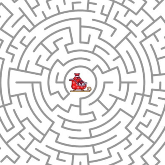 Christmas Maze Circle -