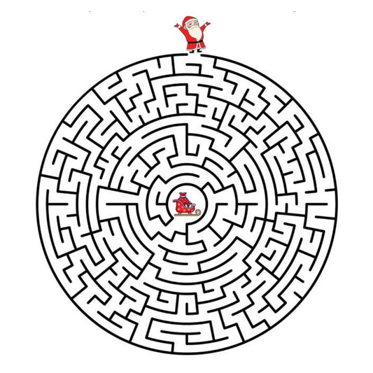 Christmas Maze Circle -