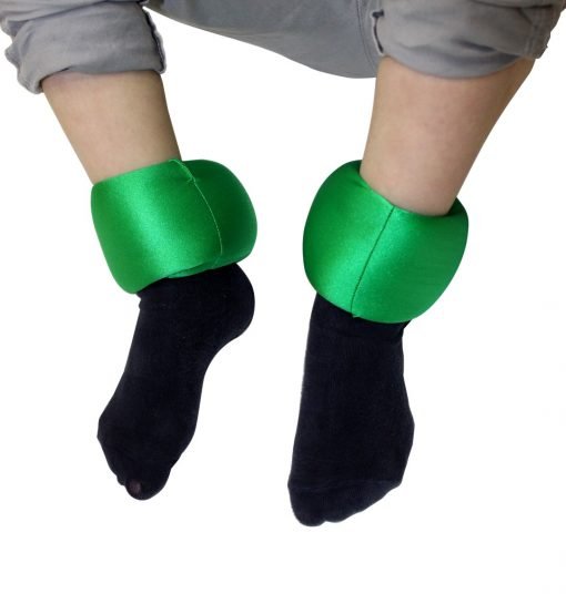 Green Weighted Bands Pair – Child Ankle / Adult Wrist – 500g Each - Sensory