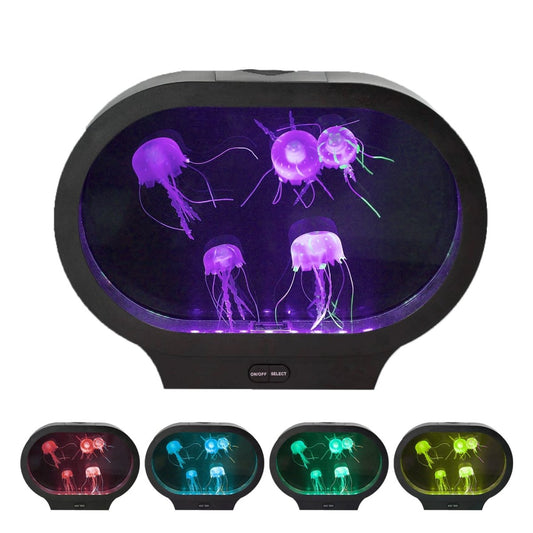 Jelly fish Tank Desktop-Oval Shaped - Sensory Toys