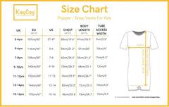 Kaycey Popper Vest - Long Sleeve (Kids) - Bodyvests and Sleepwear