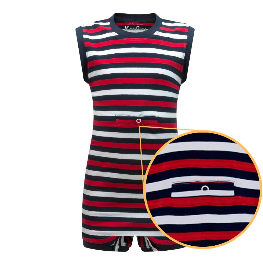 KayCey Popper Vest - Sleeveless With Tube Access (Adults) - Bodyvests and Sleepwear