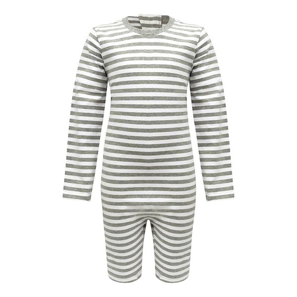 Kaycey Secret Zip Back Jumpsuits - Long Sleeve / Knee Length (Kids) - Bodyvests and Sleepwear