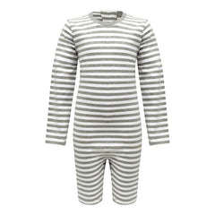 Kaycey Secret Zip Back Jumpsuits - Long Sleeve / Knee Length (Kids) - Bodyvests and Sleepwear