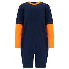 Kaycey Secret Zip Back Jumpsuits - Long Sleeve / Knee Length (Kids) - Bodyvests and Sleepwear