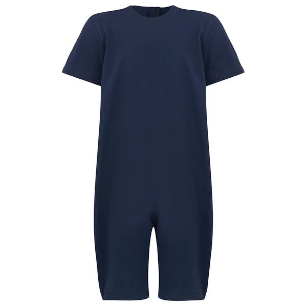 Kaycey Secret Zip Back Jumpsuits - Short Sleeve / Knee Length (Adults) - Bodyvests and Sleepwear