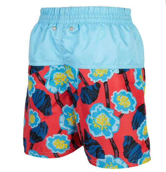 Kes-Vir Boys Incontinence Board Shorts Floral Blue - Swimwear and Accessories