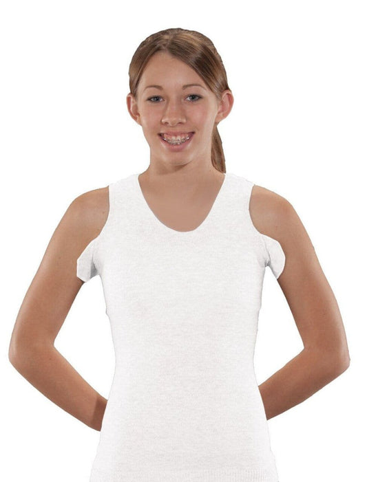Knit-Rite - Unisex Seamless Vest Torso Interface for Brace - V-Neck with Double Axilla Flaps - Daytime Clothing