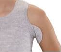 Knit-Rite - Unisex Seamless Vest Torso Interface for Brace - V-Neck with LEFT Axilla Flap - Daytime Clothing