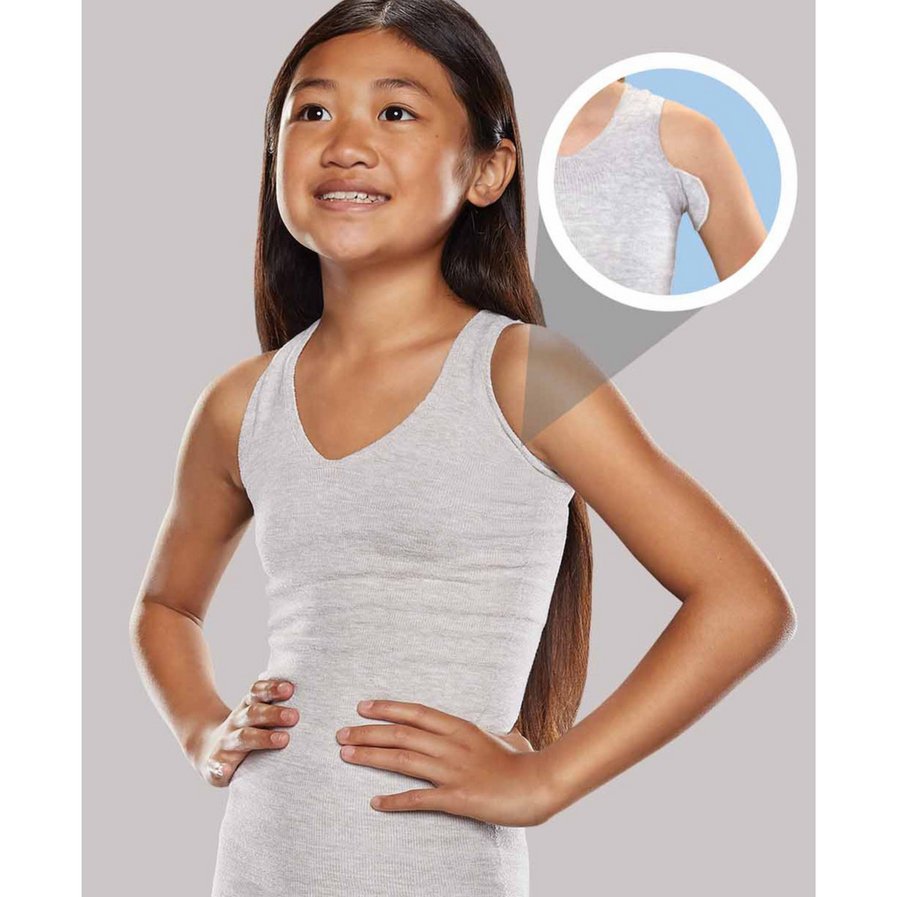 Knit-Rite - Unisex Seamless Vest Torso Interface for Brace - V-Neck with LEFT Axilla Flap - Daytime Clothing