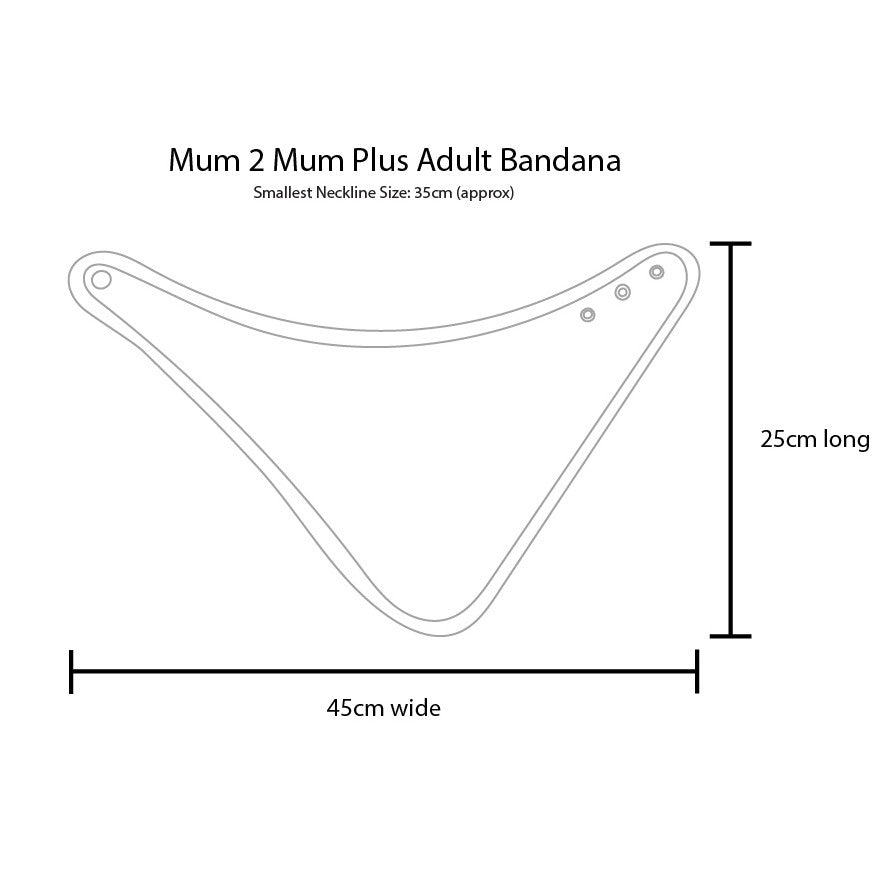 Mum 2 Mum Adult Bandana Bib - Pack of 3 - Bibs & Neckerchiefs