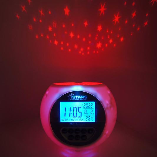 Star Projection Clock with Nature Sounds - Sensory Equipment