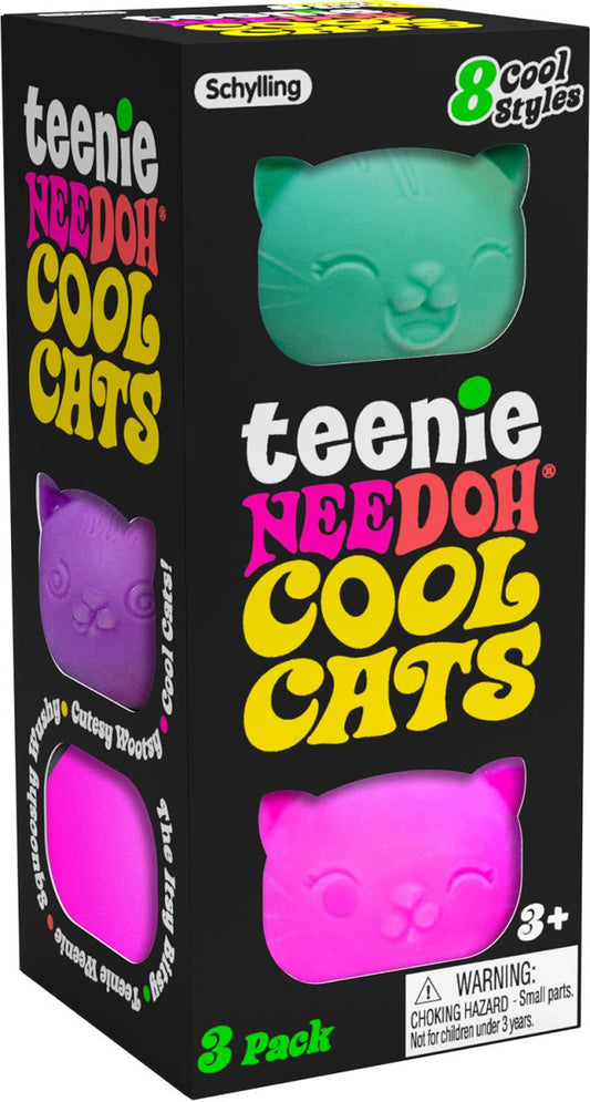 Teenie NeeDoh Cool Cats (3 Pack) - Sensory Toys