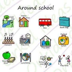 TomTag Sticker Pack - School Timetable - Learning Resource